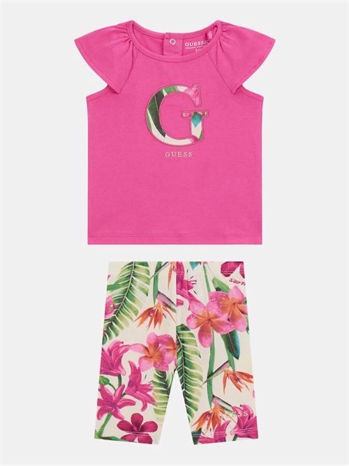 t-shirt and leggings girl fuxia GUESS | A5GG11K6YW4/G6V7